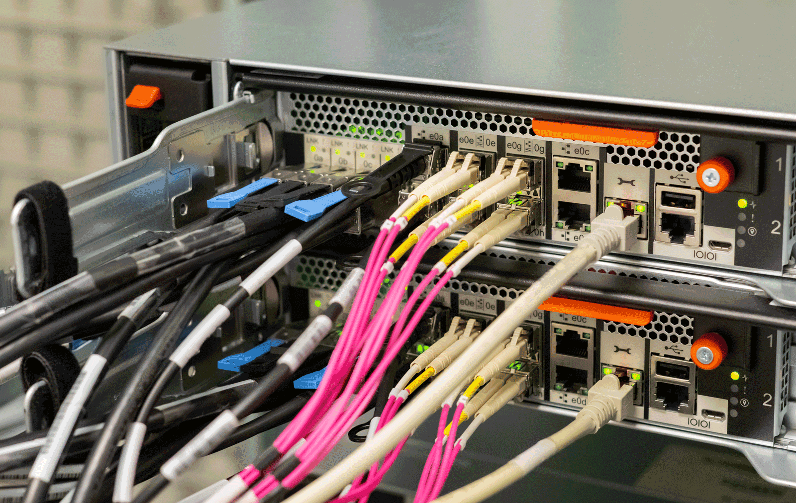 Beispiel für professionelle Netzwerkverkabelung